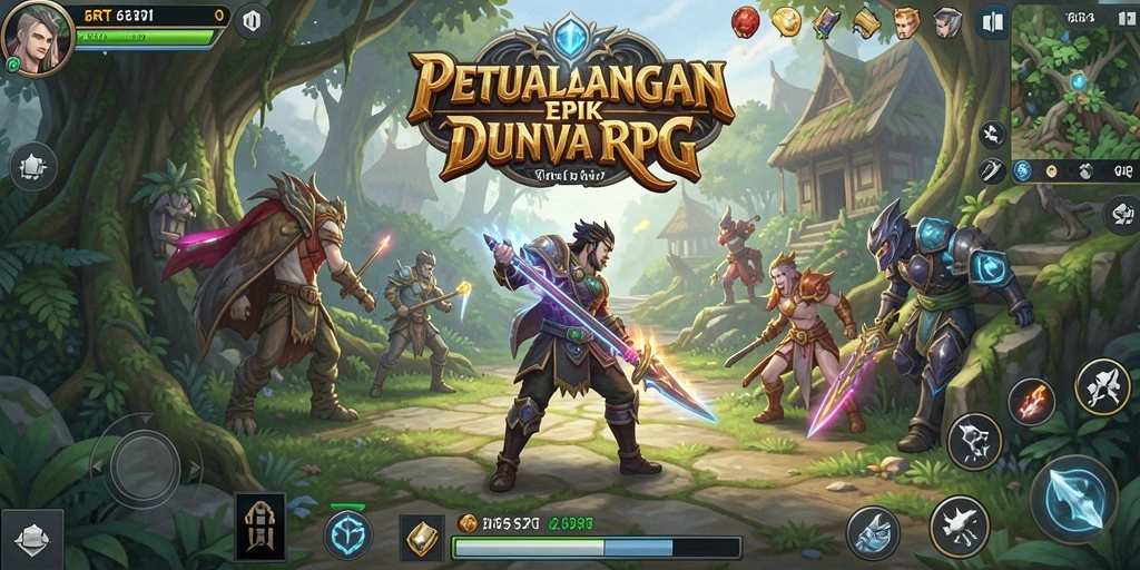 Gameplay menegangkan dalam dunia fantasi 6RT yang epik.