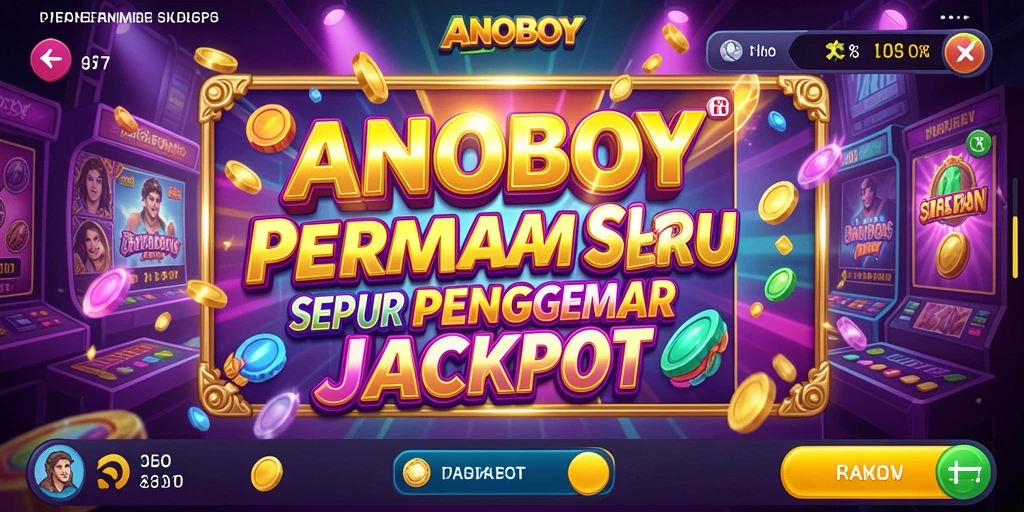Tampilan menarik gameplay ANOBOY dengan gulungan slot yang mengasyikkan.