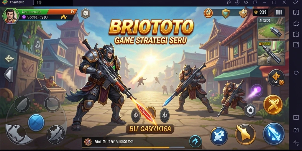 Tampilan gameplay menantang dalam BRIOTOTO dengan strategi dan sumber daya.
