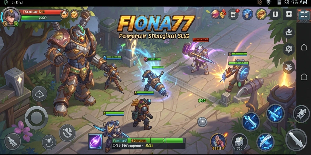 Tampilan gameplay menarik di dunia strategi FIONA77.