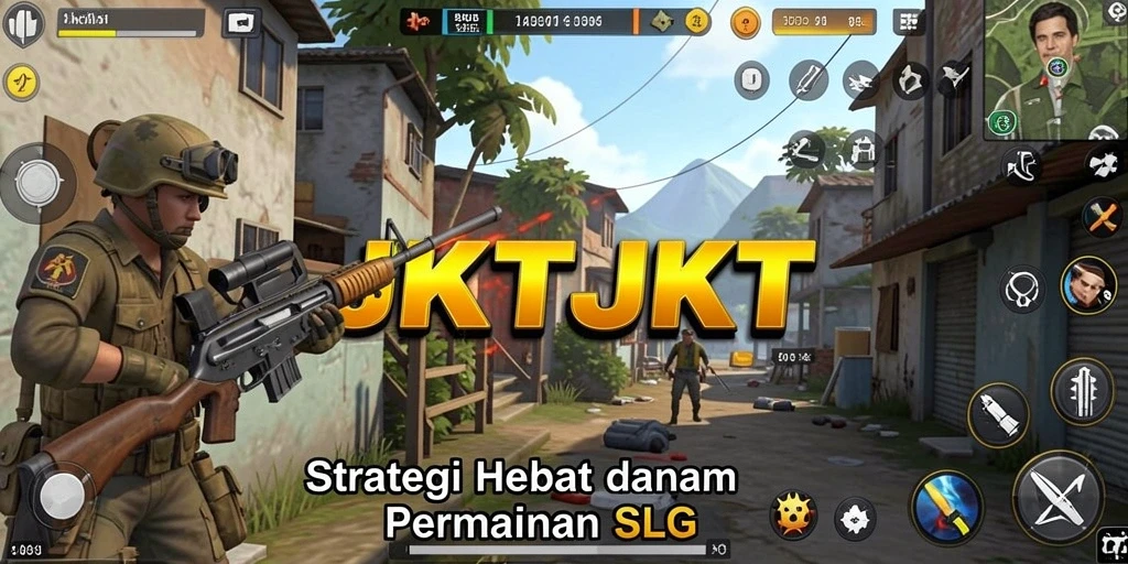 Tampilan gameplay JKTJKT yang menarik saat membangun kerajaan.