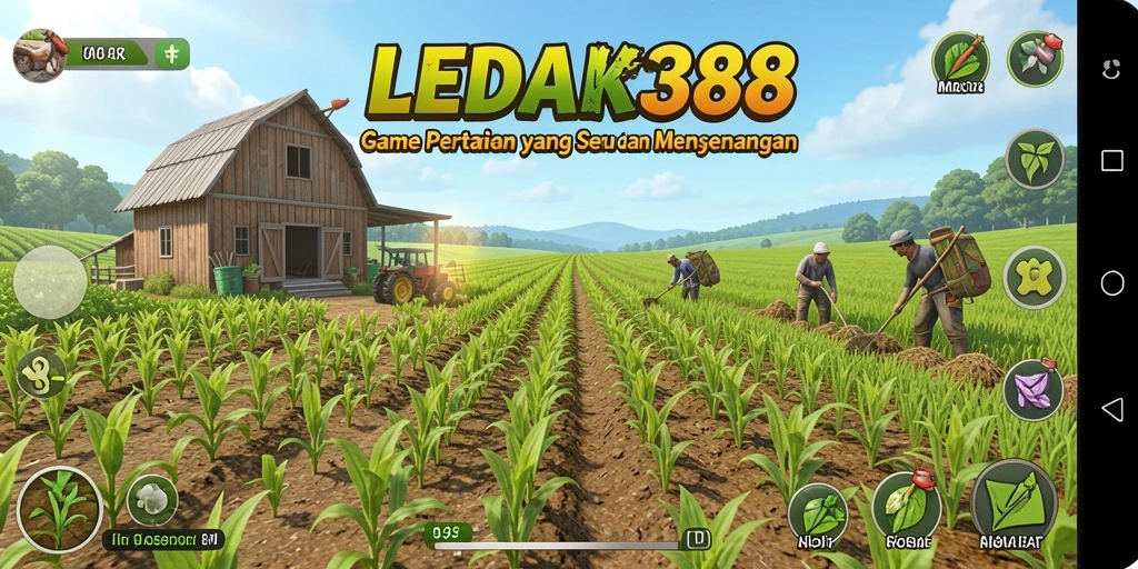 Tampilan gameplay menarik dari LEDAK388 dalam bertani.