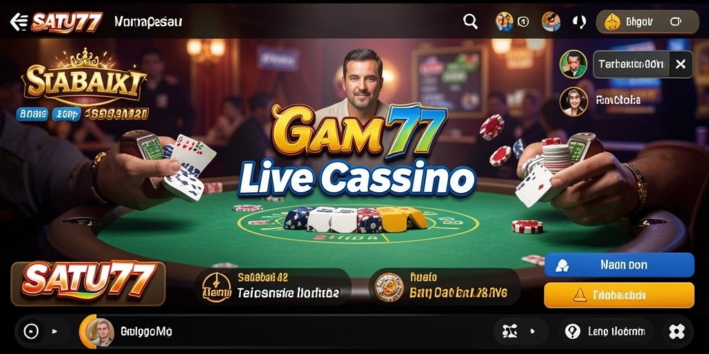 Gameplay Live Casino yang mendebarkan dengan dealer profesional.