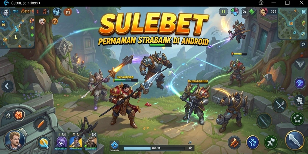 Tampilan screenshot utama SULEBET menampilkan aksi pertempuran seru.