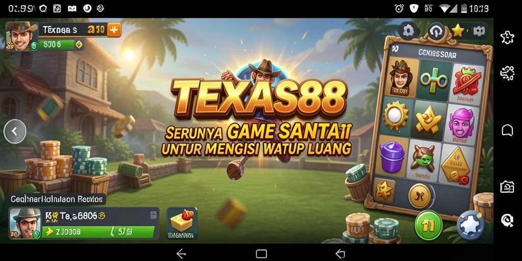 Screenshot gameplay TEXAS88 yang menunjukkan keseruan permainan.