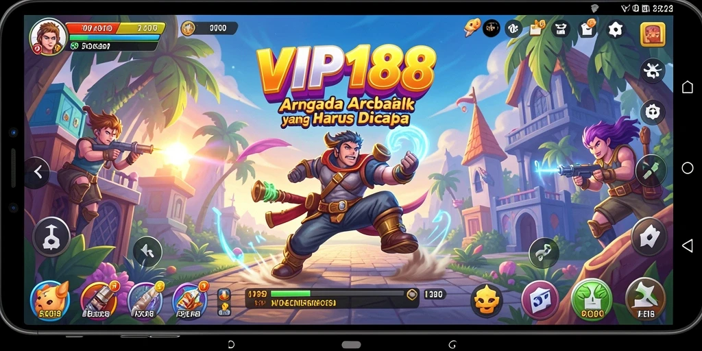 Tampilan gameplay seru dari VIP188 saat action berlangsung.
