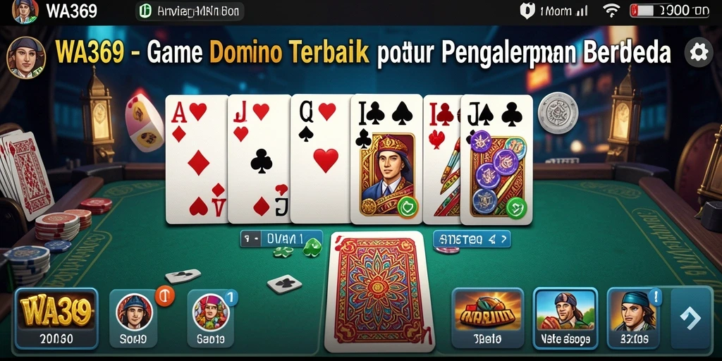 Tangkapan layar gameplay Domino yang menarik dan seru.